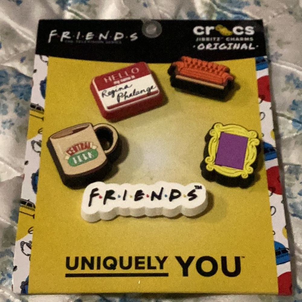 NWT CROCS Friends Jibbitz Charms Set - Multicolor